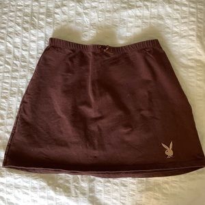 Brown Playboy Skirt